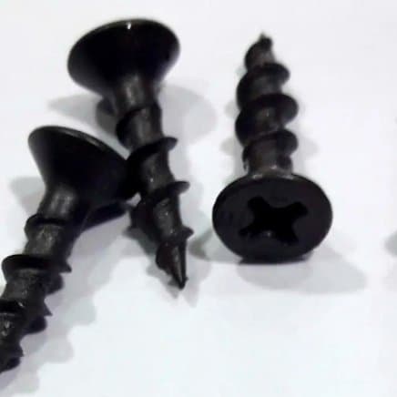 Tornillo Autoperforante Para Madera 6x3/4 Negro X200 Unidad