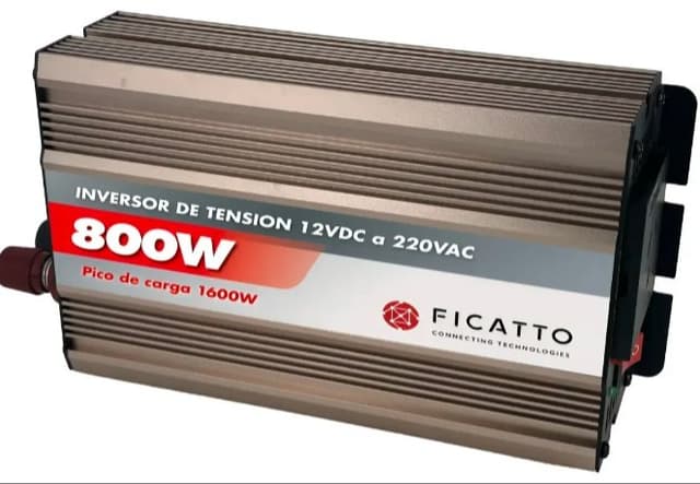 Inversor Corriente 12v/220v 800w Inverter Ficatto