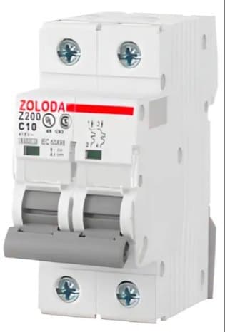 Interruptor Termomagnético Zoloda 2p 10a