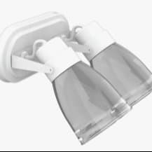 Aplique Pared Interior LED Tulipa Blanco